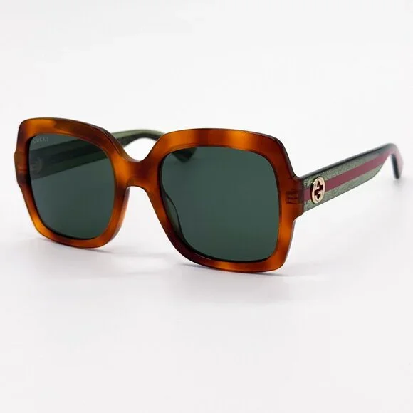 NEW GUCCI SUNGLASSES GG0036SN 003 HAVANA WOMEN EYEWEAR GUCCI - Picture 3 of 11